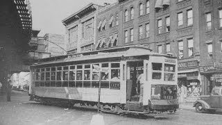 BRONX TROLLEY LINES  1930s1940s movie footage [upl. by Ahsiel]