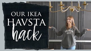 Our Ikea Havsta Cabinet Hack [upl. by Qifahs]