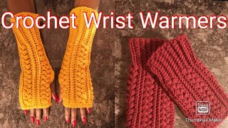 HOW TO CROCHET WRIST WARMERs  EASY BEGINNERS TUTORIAL simplyangeltiah wristwarmers subscribe [upl. by Whitver]