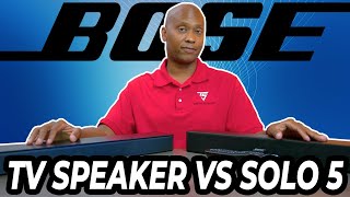 Bose TV Speaker VS Solo 5 [upl. by Rumpf265]