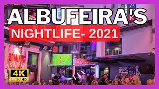 Albufeiras nightlife  What to do in Algarve Portugal [upl. by Ahsiela]