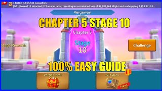 Lords Mobile Vergeway 510Vergeway Chapter 5 Stage 10 [upl. by Atsylac]