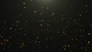 Gold Colored Particles on black Background 4K [upl. by Ymiaj220]