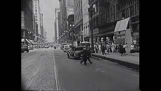 Chicago Streetcar amp Elevated Lines  1952 to 1956 [upl. by Assilak]