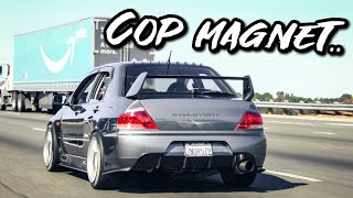 POV ACTION of My Straight Piped Mitsubishi EVO IX [upl. by Ennaecarg]