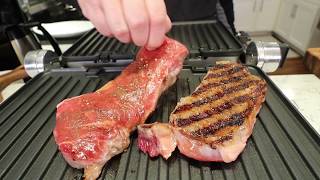 Simple Steak Recipe Electric Grill [upl. by Noinatrad759]