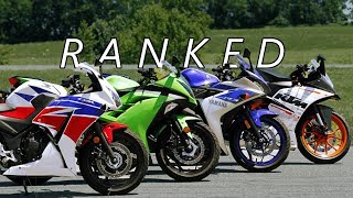 The 7 Best Sportbikes Under 400ccs You Can Buy New [upl. by Ardnayek]