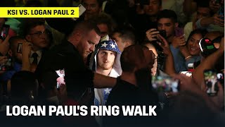 Logan Paul’s Ring Walk Ahead Of KSI Rematch [upl. by Nibbs]