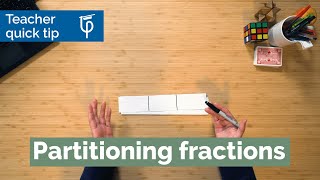 Partitioning fractions  Classroom activity [upl. by Euqinimod773]