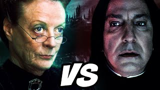 Snape VS McGonagall Who Is MORE Powerful  Harry Potter Theory [upl. by Yraek]