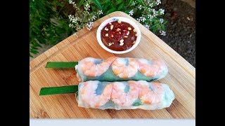 Vietnamese Spring Rolls Recipe  Gỏi Cuốn [upl. by Grinnell]