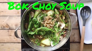 Ginger Garlic Noodle Soup with Bok Choy [upl. by Aissirac]