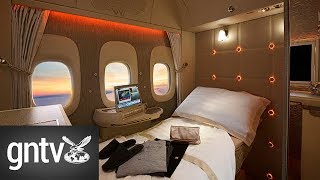 A tour inside Emirates new first class cabin [upl. by Silvia]