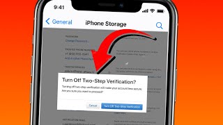 How to turn off two factor authentication on iPhone [upl. by Nairbo]