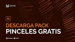 Pack de pinceles para ilustrar gratis  Adobe Illustrator todas las versiones [upl. by Ilellan]