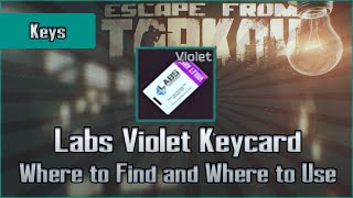 Labs Violet Keycard  Where to Find and Location to Use  Escape from Tarkov Key Guide EFT [upl. by Bayless89]