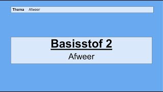 Havo 5  Afweer  Basisstof 2 Afweer [upl. by Palgrave]