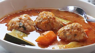 Mexican Soup ALBONDIGAS  Easy Recipe [upl. by Odlabso]