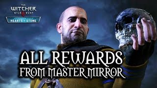 The Witcher 3 Wild Hunt  Hearts of Stone  All rewards from Master Mirror [upl. by Ilil]