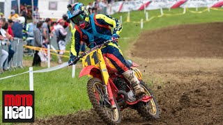 2stroke retro raw Legendary 1981 Maico 490 raced at iconic Farleigh Castle [upl. by Ahsikel820]