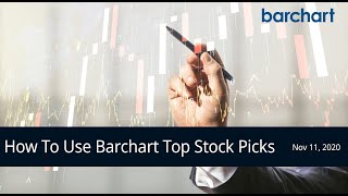 How To Use Barchart Top Stock Picks [upl. by Wilmette957]