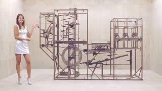 a HUGE interactive MARBLE MACHINE [upl. by Yrdnal696]