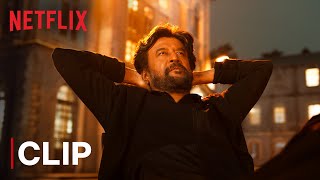 Rajinikanth Petta Church Fight  Mass Scene  Netflix India [upl. by Adnirolc]