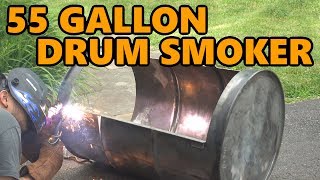 55 Gallon Drum Smoker Build Project [upl. by Reeba]