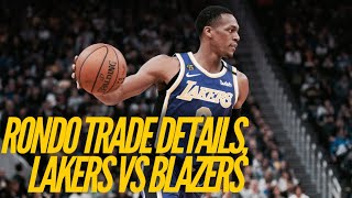 Rondo Trade Details Vogel Return Betting Lakers vs Blazers [upl. by Deerdre]