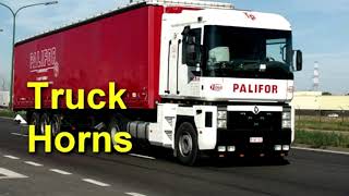 Truck Horns Sound Effects 6K Subscribers Special [upl. by Hinson]