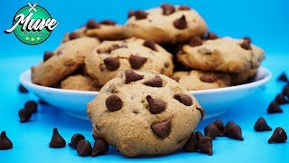 Galletas con chispas de CHOCOLATES súper FÁCILES DE HACER  Muve Flavors [upl. by Adliwa]