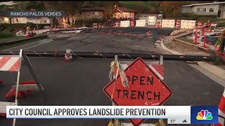 Rancho Palos Verdes approves landslide prevention [upl. by Htes]