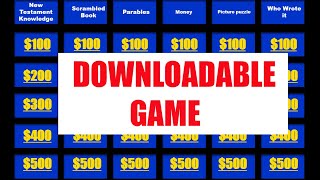 Biblical Jeopardy  Bible Trivia  Full Game 3 [upl. by Norse]