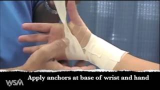 Wrist Athletic Taping [upl. by Assilac]