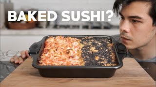 Sushi Bake Recipe 3 Ways Kani Fresh Crab Spicy Tuna [upl. by Carolan873]