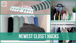 16 CLOSET ORGANIZATION HACKS  How to organize your closet  OrgaNatic [upl. by Nylrats]