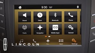 SYNC 3® Settings Overview  HowTo  Lincoln [upl. by Medovich171]
