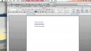 How to Create Multicolored Text in Microsoft Word  Microsoft Word Help [upl. by Gylys]