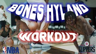 Bones Hyland  Los Angeles Clippers Guard Workout [upl. by Hanah]