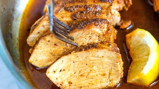 Juicy Skillet Chicken Breasts Recipe [upl. by Alyson]