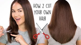 How To Cut Your Own Hair l DIY HAIRCUT TUTORIAL  Maryam Maquillage [upl. by Shifra]