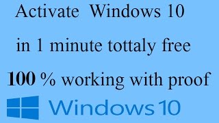 How to activate Windows 10 free in 1 MINUTE HINDI [upl. by Micro711]