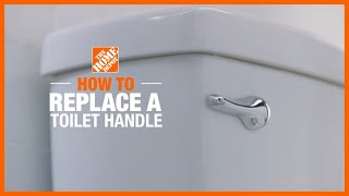 How to Replace a Toilet Handle  Toilet Repair  The Home Depot [upl. by Anairo781]