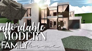 Bloxburg Affordable Modern Family Home 38k  No Advanced Placing amp No Large Plot Cheap House Build [upl. by Aicek667]