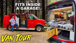 VAN LIFE DIY  Retired Electrician Builds Out Custom GMC Campervan [upl. by Selma]