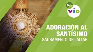 Adoración al Santísimo Sacramento del altar 🙏🏻 Tele VID [upl. by Elianore]