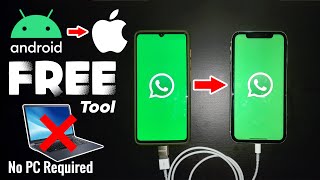 How to Transfer WhatsApp Data from Android to iPhone Free without PC [upl. by Vale]