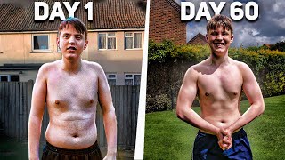 From Overweight to Fit  My Little Brothers 60 Day Body Transformation [upl. by Anilyx]