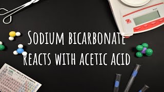 Sodium Bicarbonate Reacts With Acetic Acid [upl. by Rotceh760]