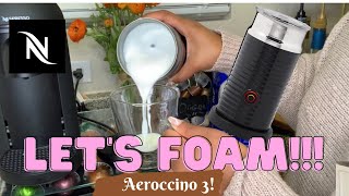 How To Foam Milk With Aeroccino 3 Make Coffee With Foam Tips amp Tricks  Easy Foamed Latte Recipe [upl. by Lalitta]